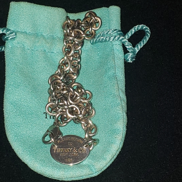 Authentic Tiffany & Co Oval Tag Necklace - Picture 4 of 6
